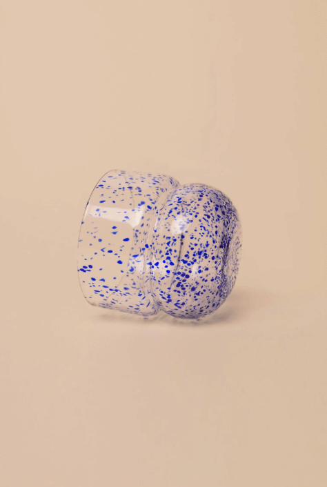 Zestaw 2 szklanek - kobaltowe kropki - obrazek 3